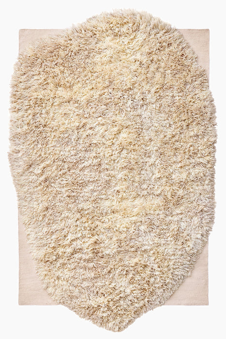 Alga Rug - Off White - Hand Knotted + Hand Loomed - 55% Afghan wool + 45% NZ wool - nanimarquina