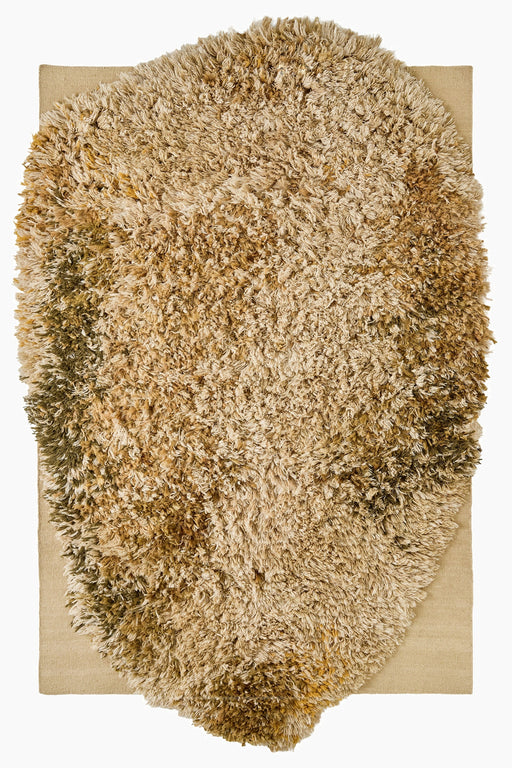 Alga Rug - Ochre - Hand Knotted + Hand Loomed - 50% Afghan wool + 20% NZ wool + 21% New wool + 9% Jute - nanimarquina