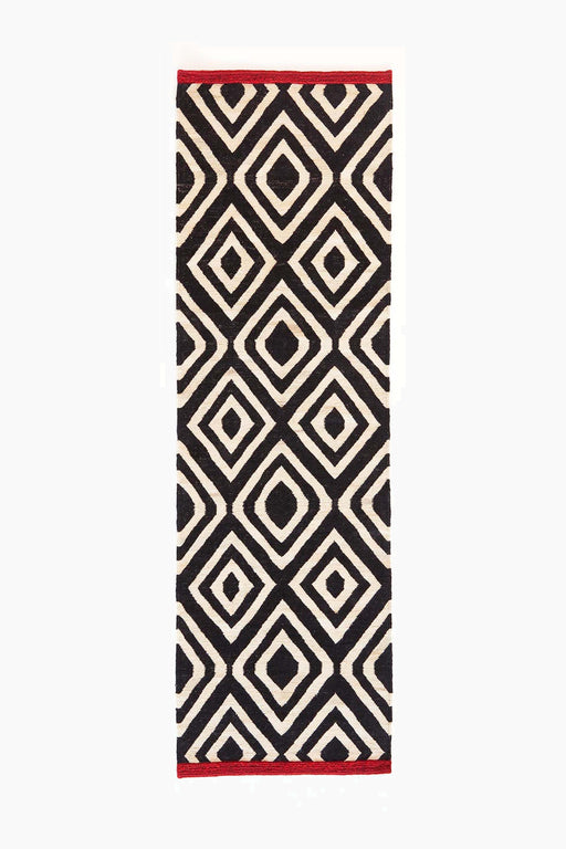 Mélange Pattern 1 runner L - Hand Loomed - 100% Hand spun Afghan wool - nanimarquina