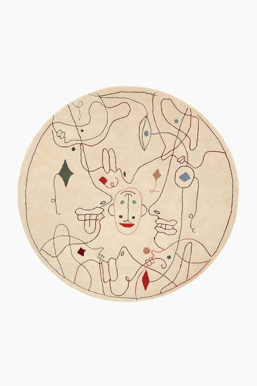 Silhouette Tufting Circular Rug - Hand Tufted - 100% New wool - nanimarquina