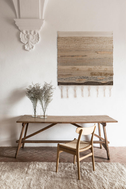 Wellbeing tapestry in interior setting - nanimarquina