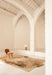 Alga Rug - Ochre detail - 50% Afghan wool + 20% NZ wool + 21% New wool + 9% Jute - nanimarquina