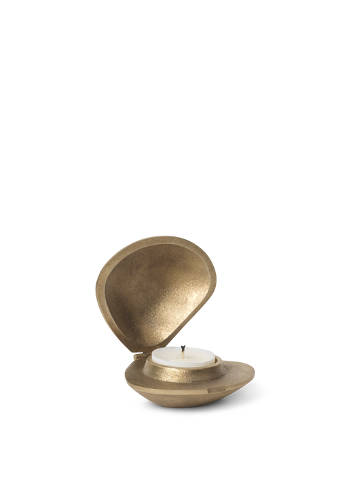 Clam Candle Holder - Brass