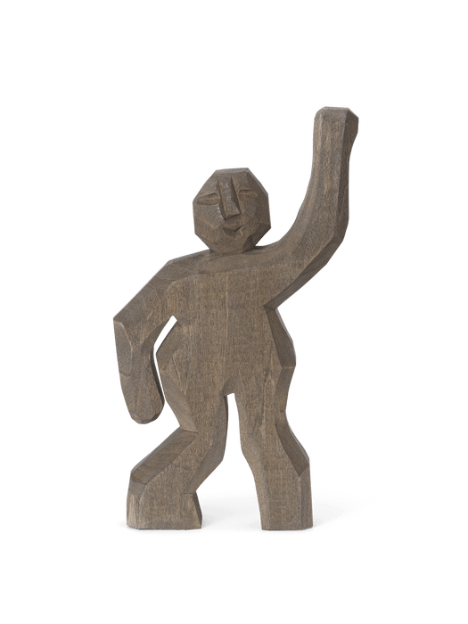 Aksel Hand-Carved Figure - Anthracite