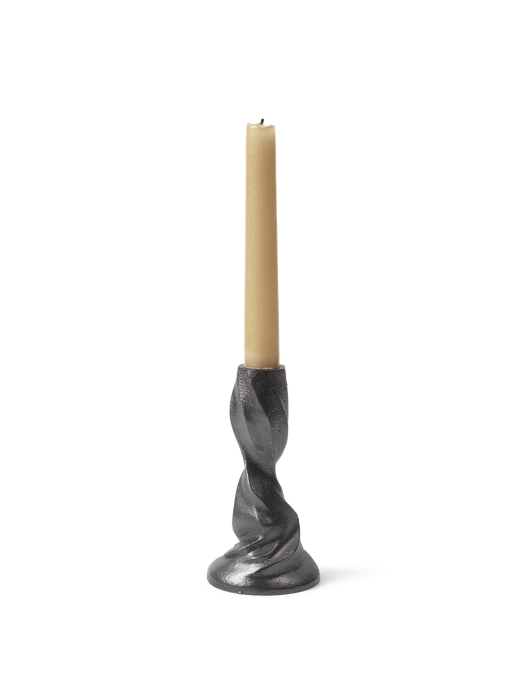 Gale Candle Holder - Small - Blackened Aluminium