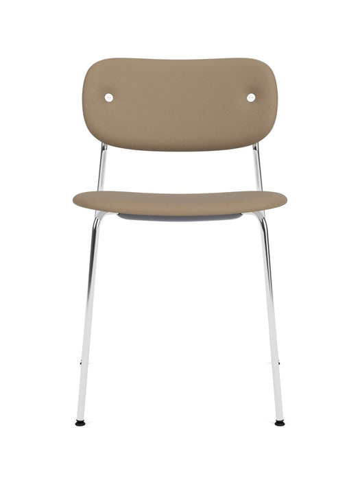 Co Dining Chair, Chrome Steel Base, Upholstered Seat and Back PC0L, EU/US - CAL117 Foam, 1611 (Stone), Sierra, Sierra, Camo
