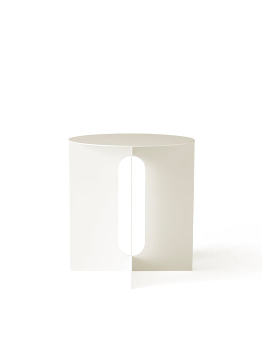 Androgyne  Side Table, Steel Base, Ivory