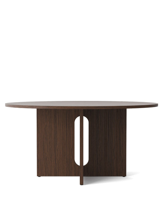Androgyne, Dining Table, Ø150 cm, Dark Stained Oak Base, Dark Stained Oak Top