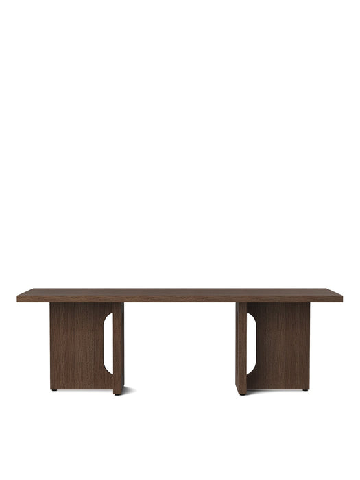 Androgyne Lounge Table, 120x45 cm, Dark Stained Oak Base, Dark Stained Oak Table Top
