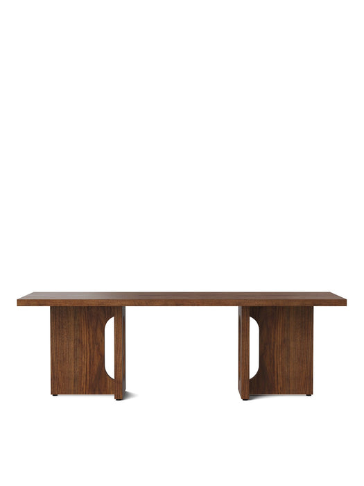 Androgyne Lounge Table, 120x45, Walnut Base, Walnut Table Top