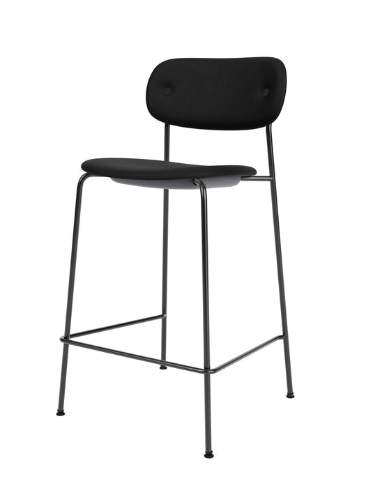 Co Counter Chair, Black Steel Base, Seat height 68,5 cm, Upholstered Seat And Back, PC0L, EU/US - CAL117 Foam, 1001 (Black), Sierra, Sierra, Camo