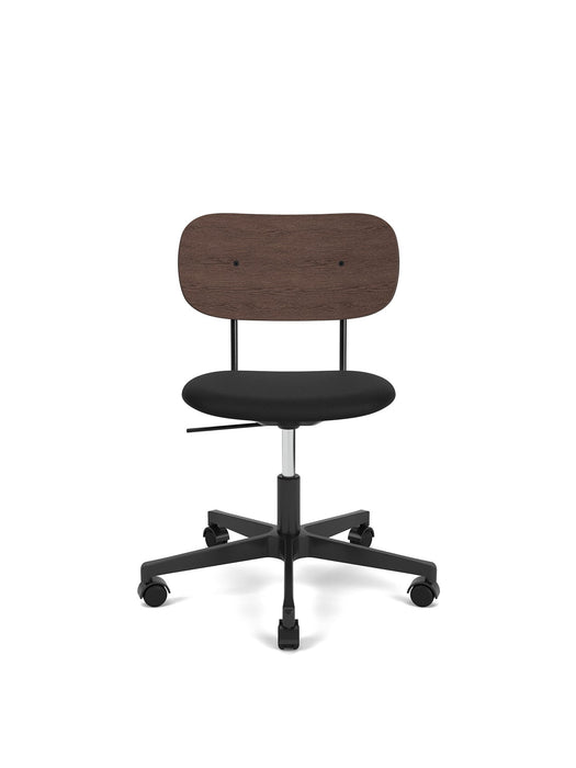 Co Task Chair, Star Base w/Casters, Black Aluminium, Seat Upholstered With PC0L, Oak Back, Hard Floor, Dark St. Oak, EU/US - CAL117, 1001 (Black), Sierra, Sierra, Camo