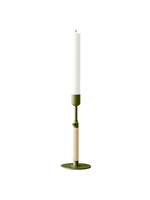 Duca Candleholder, Olive Green
