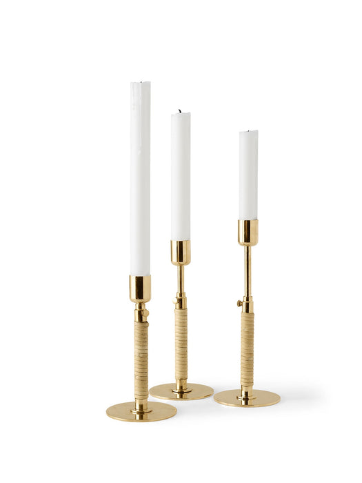 Duca Candleholder, Polished Brass