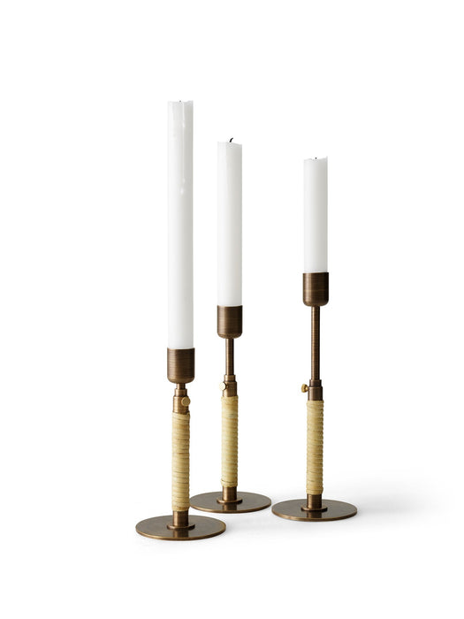 Duca Candleholder, Bronzed Brass