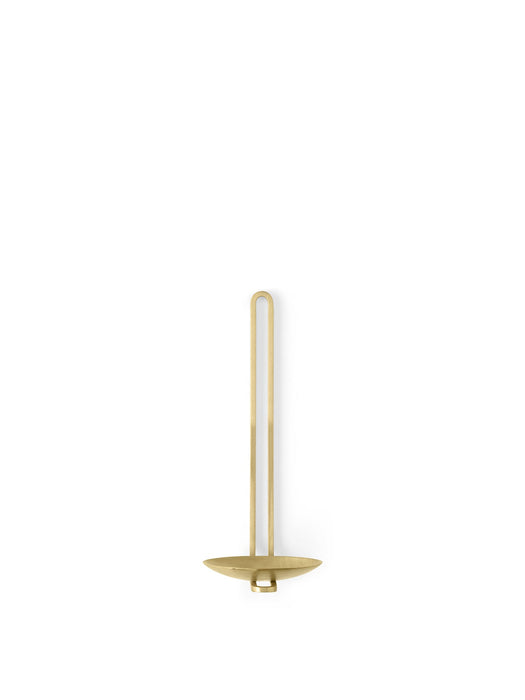 Clip Tealight Candle Holder H20, Wall, Brass