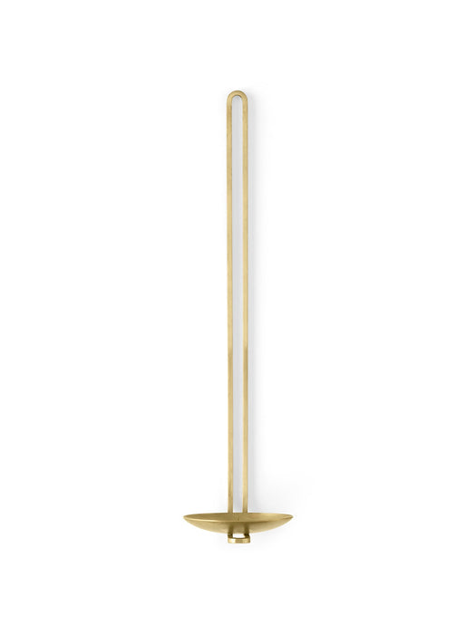 Clip Candle Holder H34, Wall, Brass