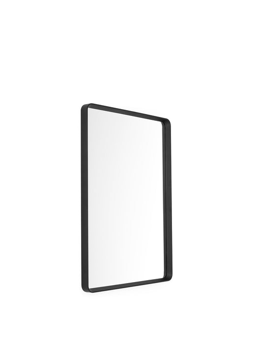 Norm Wall Mirror, Rectangular, Black
