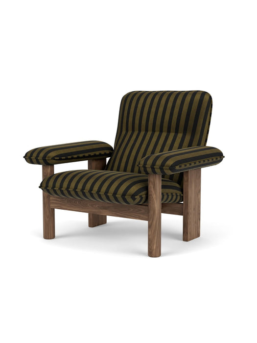 Brasilia Lounge Chair, Solid Walnut Base, PC4T, EU/US - CAL117 Foam, FCL7029/04 (Roseau), Cabanon Soft, Cabanon Soft, Designers Guild