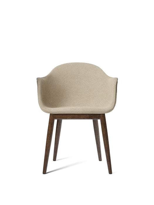 Harbour Dining Chair, Wooden Base, upholstered