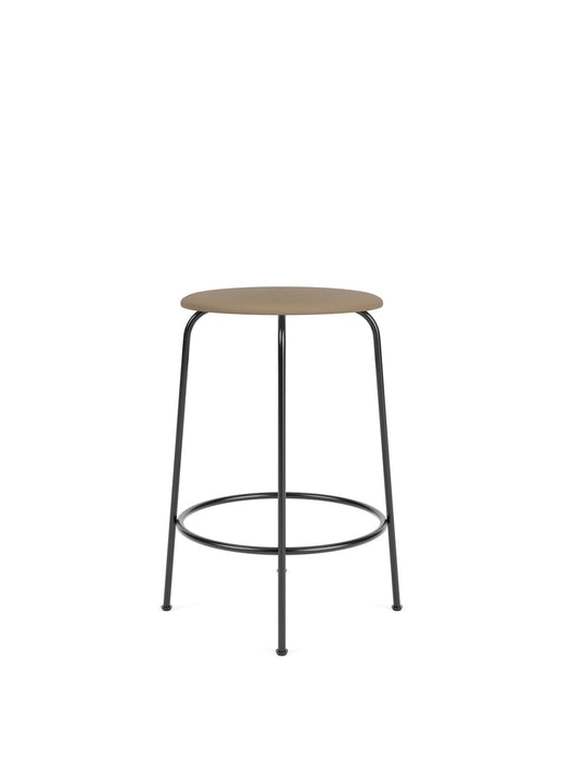 Afteroom Counter Stool, Steel Base, Seat Height 65 cm, Upholstered Seat PC0L, Black Base, EU/US - CAL117 Foam, 1611 (Stone), Sierra, Sierra, Camo