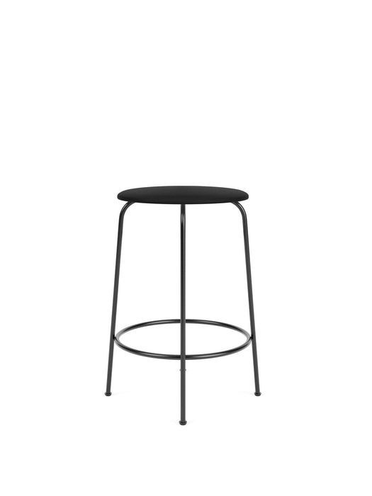Afteroom Counter Stool, Steel Base, Seat Height 65 cm, Upholstered Seat PC0L, Black Base, EU/US - CAL117 Foam, 1001 (Black), Sierra, Sierra, Camo