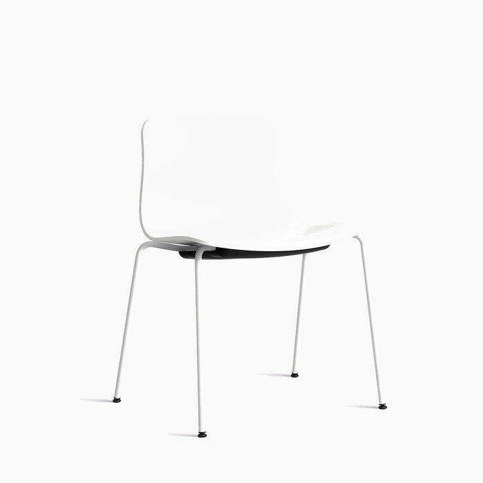 AAC16 White powder coated steel 4 leg base Standard glider - HAY