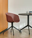 AAC20 Black powder coated aluminium 4 star swivel base Standard glider - HAY