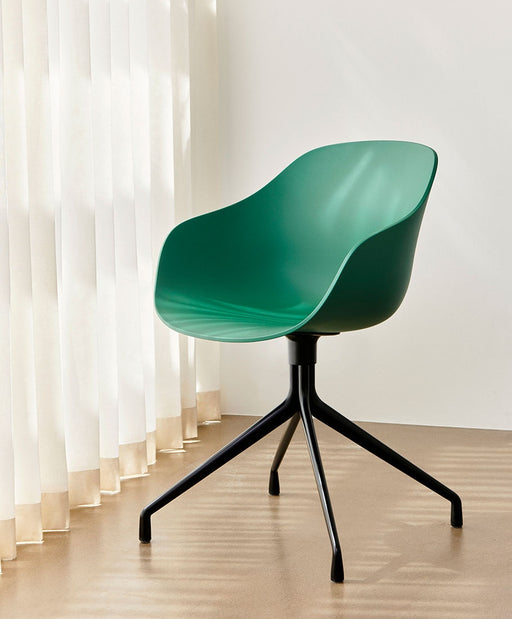 AAC220 Chair Black powder coated alu 4 star swivel base Standard glider - HAY