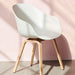 AAC222 Chair Black water-based lacquered oak base Standard glider - HAY