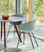 AAC26 White powder coated steel 4 leg base Standard glider - HAY