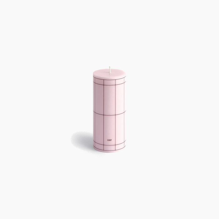 Light pink with bordeaux grid