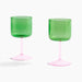Green and pink