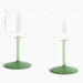 Clear, jade light green and jade dark green