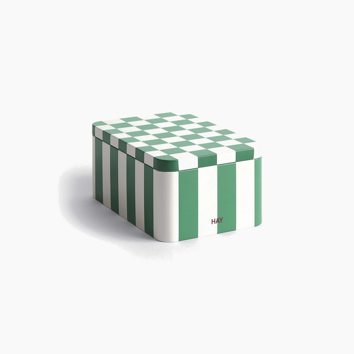 Green and off-white