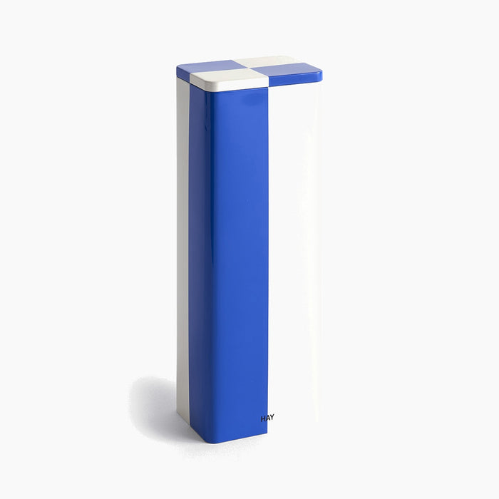 Blue and off-white
