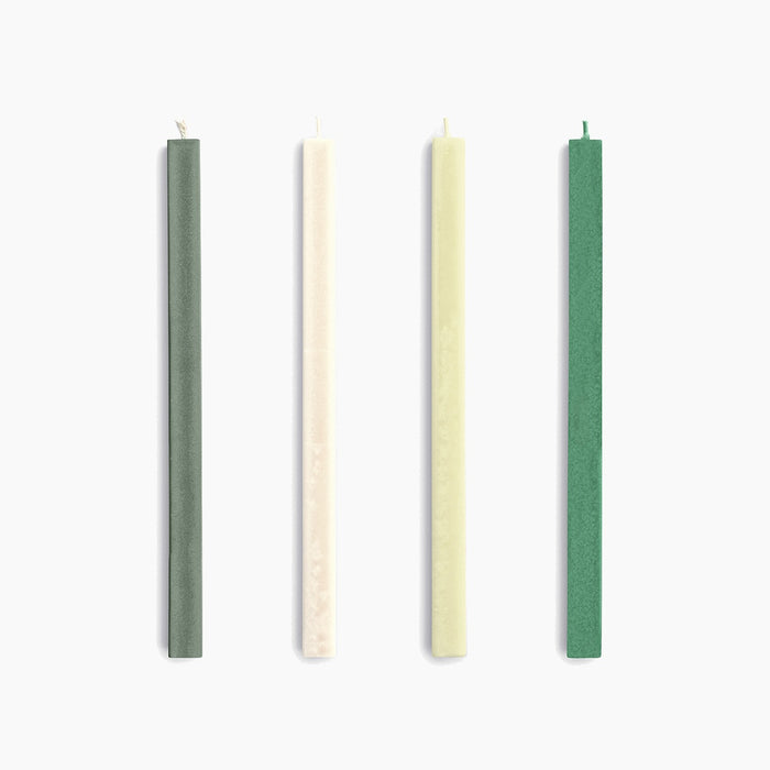 Greens and whites Set of 4