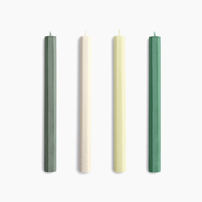 Greens and whites Set of 4