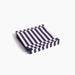 Light pink and dark blue pillar stripe