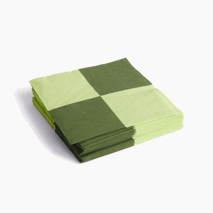 Light green and dusty green L check