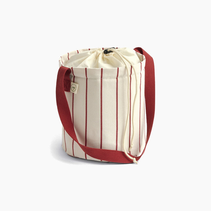 Beige with red stripe