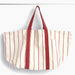 Beige with red stripe