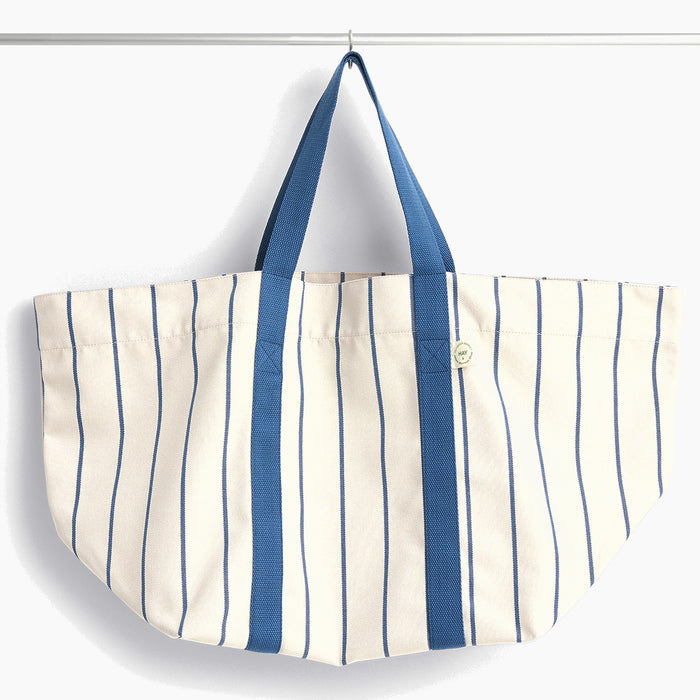 Beige with blue stripe