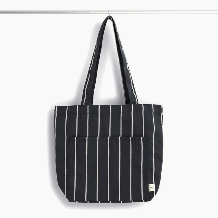 Black with beige stripe