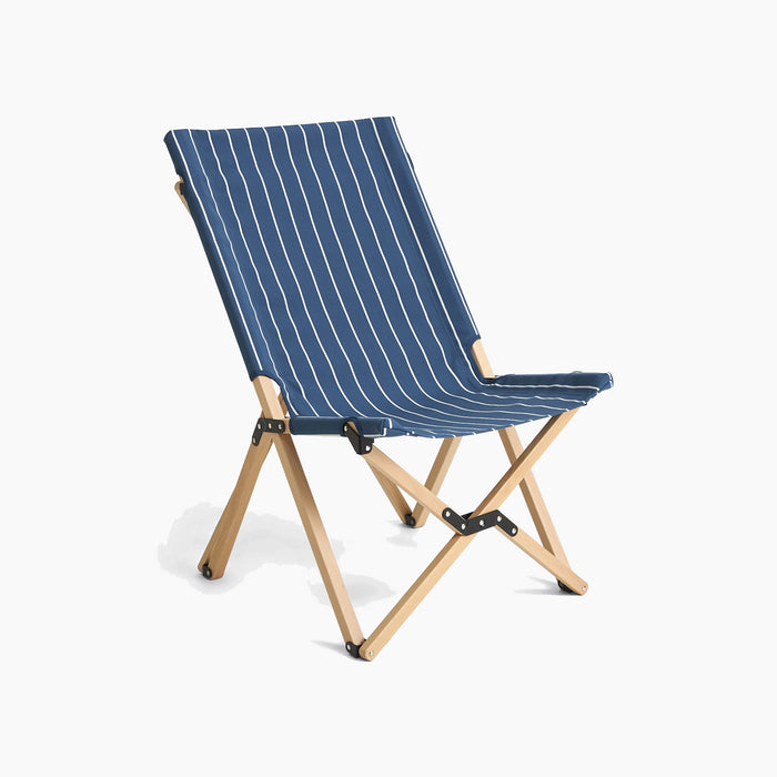 Blue with beige stripe