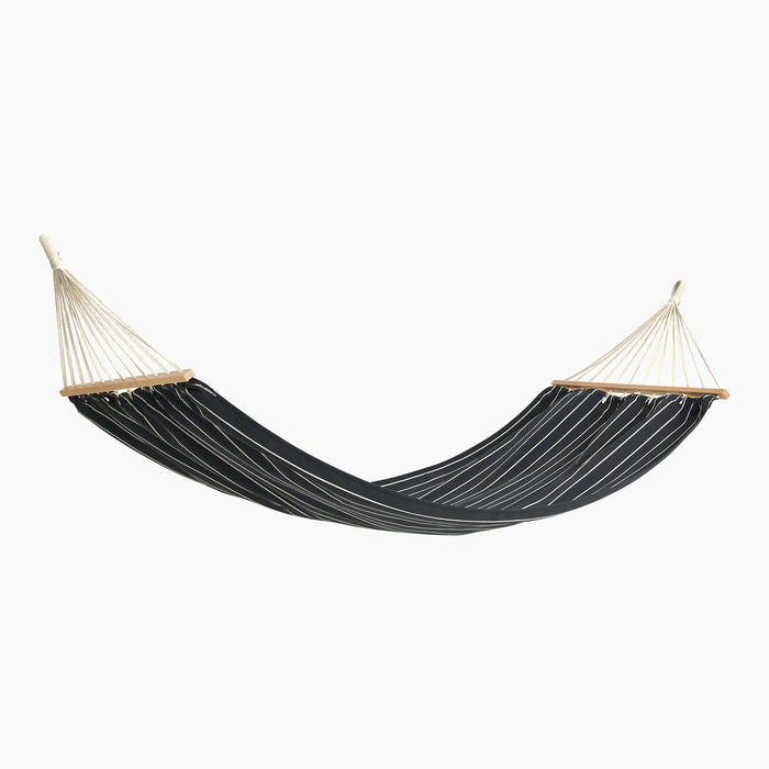 Black with beige stripe