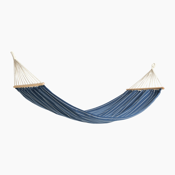 Blue with beige stripe