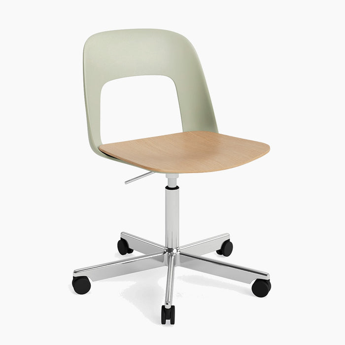 Pastel green polypropylene shell