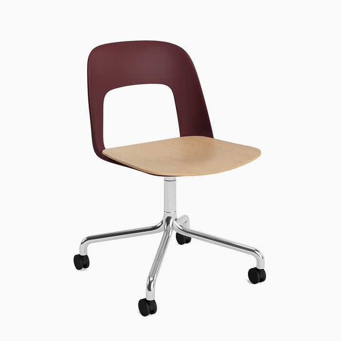 Bordeaux polypropylene shell