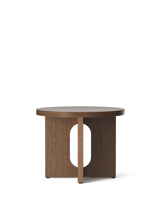 Androgyne, Side Table, Ø50, Dark Stained Oak Base, Dark Stained Oak Tabletop